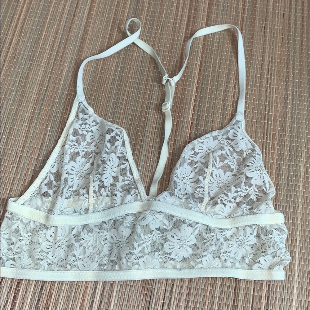 Lace bra light yellow